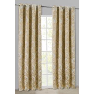 Verdunklungsvorhang Ornament champagner B/L: ca. 135x245 cm