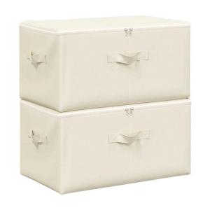 VidaXL Aufbewahrungsbox creme B/H/L: ca. 34x23x43 cm