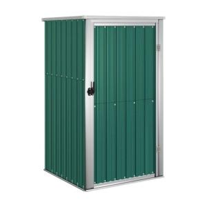 VidaXL Geräteschuppen grün Stahl B/H/T: ca. 88x210x93 cm