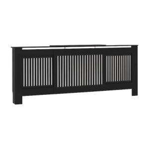 VidaXL Heizkörperverkleidung schwarz B/H/T: ca. 205x81,5x19…