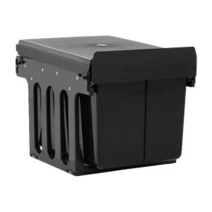VidaXL Mülleimer schwarz
