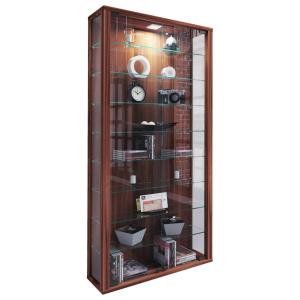 Vitrine Vitrosa Maxi nussbaum Nachbildung Holzwerkstoff Gla…
