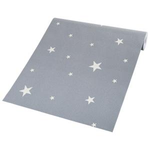 Vliestapete Sterne grau B/L: ca. 53x1005 cm