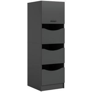 Wäscheschrank Free anthrazit B/H/T: ca. 60x196x68 cm