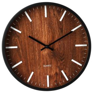 Wanduhr braun B/H/L: ca. 31,5x5x31 cm