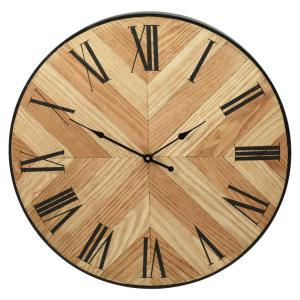 Wanduhr braun B/L: ca. 39x39 cm