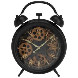 Wanduhr schwarz B/H/L: ca. 42,7x30,5x8,6 cm