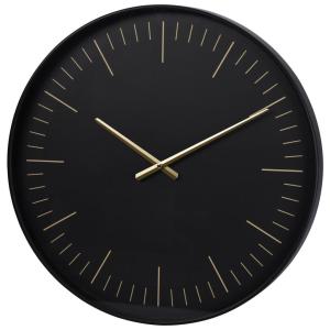 Wanduhr schwarz B/H/L: ca. 52x5x56 cm