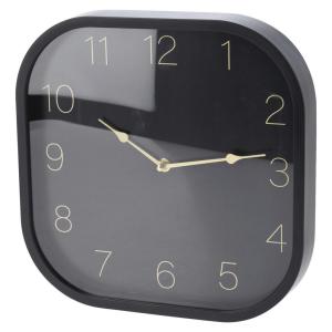Wanduhr schwarz B/L: ca. 30x30 cm
