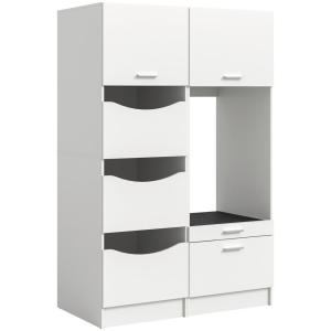Waschmaschinenumbauschrank Free weiß B/H/T: ca. 126x195x68…