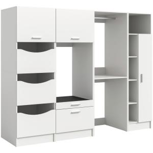 Waschmaschinenumbauschrank Free weiß B/H/T: ca. 198x195x68…