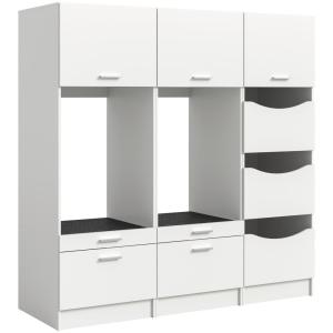 Waschmaschinenumbauschrank Free weiß B/H/T: ca. 248x165x68…