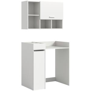 Waschmaschinenumbauschrank Free weiß B/H/T: ca. 95x195x60 c…