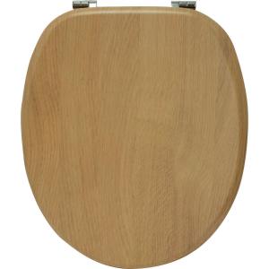 WC-Sitz braun MDF B/H/T: ca. 45,8x5,7x37,6 cm