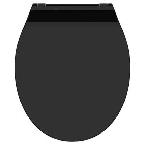 WC-Sitz Slim Black Duroplast