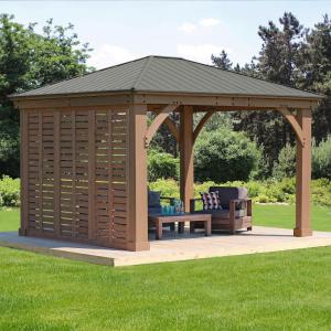 Westmann Seitenwand für Pavillon Devon natur Holz B/H/T: ca…