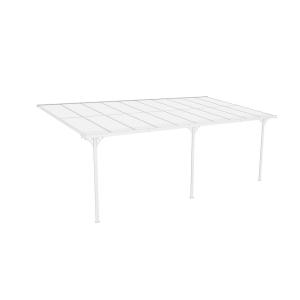 Westmann Terrassenüberdachung Bruce weiß Aluminium B/H/L: c…