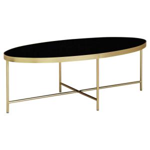 Wohnling Couchtisch gold schwarz B/H/T: ca. 110x40x56 cm