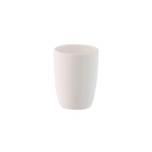 Zahnputzbecher weiß Keramik B/H/L/D: ca. 7,5x10x7,5x9 cm
