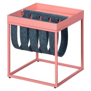 Zeitungsständer Club NY rosé Metall B/H/T: ca. 35x40x35 cm