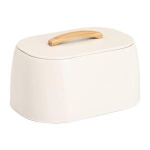 Zeller Brotkasten creme Metall B/H/L: ca. 23,5x18,3x33,5 cm