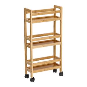 Zeller Rollwagen natur Bambus B/H/L: ca. 15x74x36 cm